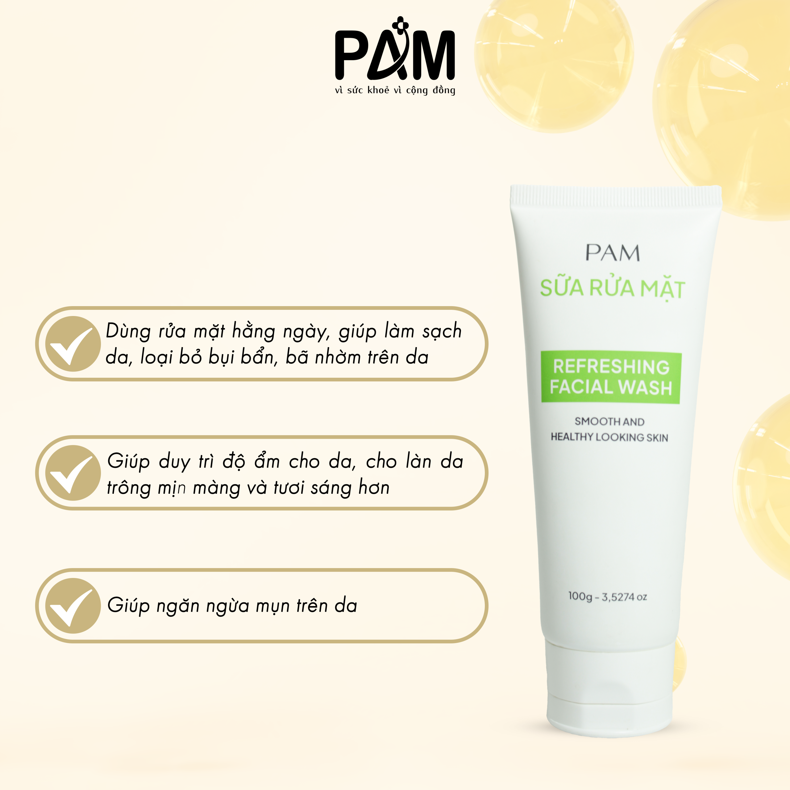 Sữa Rửa Mặt PAM - Ảnh 2